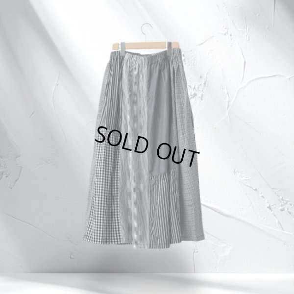 画像9: NATURAL LAUNDRY / ナテュラルランドリー クラフトパネル シャーリングスカート (9)