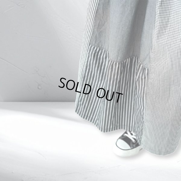 画像4: NATURAL LAUNDRY / ナテュラルランドリー クラフトパネル シャーリングスカート (4)