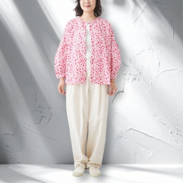 画像3: NATURAL LAUNDRY / ナテュラルランドリー アシェット 2WAYカーディガンシャツ (3)