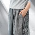 画像6: NATURAL LAUNDRY / ナテュラルランドリー クラフトパネル シャーリングスカート (6)