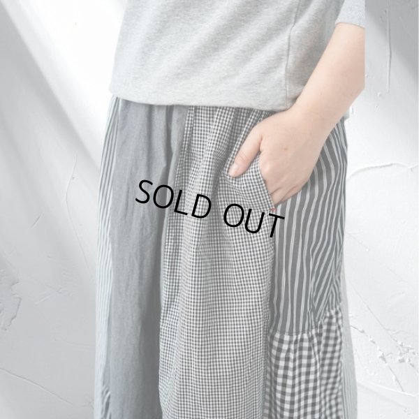 画像6: NATURAL LAUNDRY / ナテュラルランドリー クラフトパネル シャーリングスカート (6)