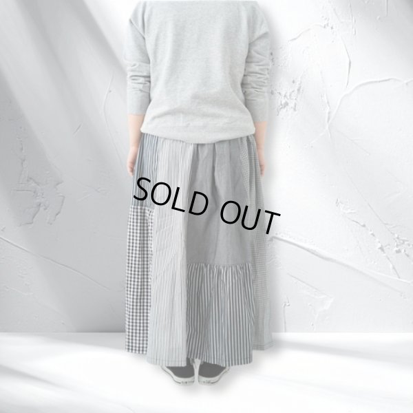 画像7: NATURAL LAUNDRY / ナテュラルランドリー クラフトパネル シャーリングスカート (7)