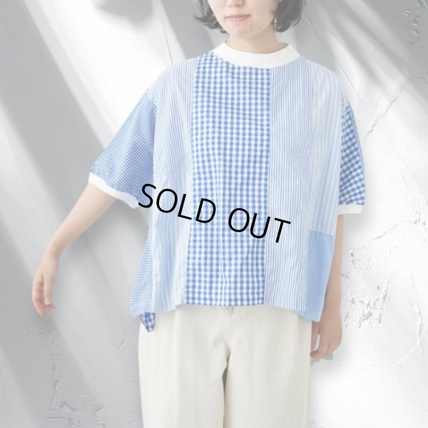 画像2: NATURAL LAUNDRY / ナテュラルランドリー クラフトパネル ハギモックプルオーバー (2)