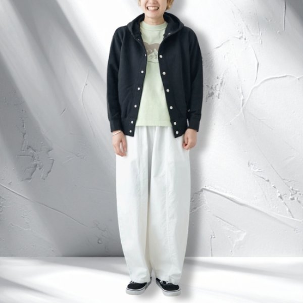 画像3: grin / グリン コーマ裏毛 フードカーディガン (3)