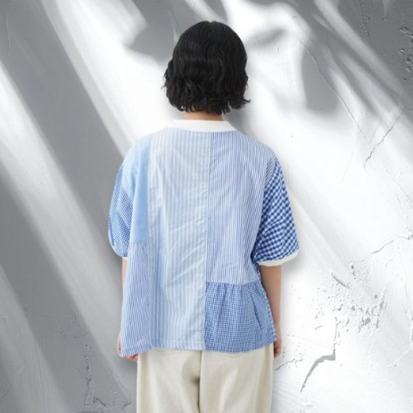 画像6: NATURAL LAUNDRY / ナテュラルランドリー クラフトパネル ハギモックプルオーバー (6)