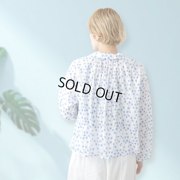 画像7: grin / グリン floraシアープリント  リンクルシャツ (7)