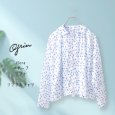 画像1: grin / グリン floraシアープリント  リンクルシャツ (1)