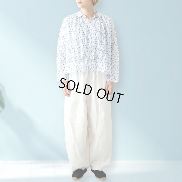 画像2: grin / グリン floraシアープリント  リンクルシャツ (2)