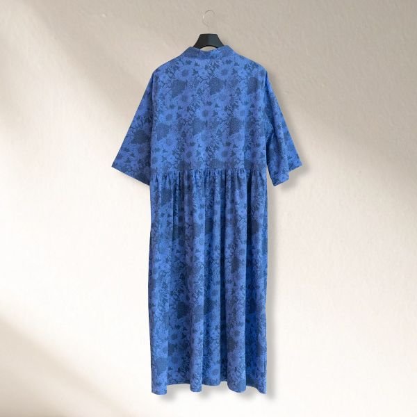 画像8: sosotto / ソソット LIBERTYイーストボーンローン前開きチビ衿ピンタックワンピース6分袖 (8)