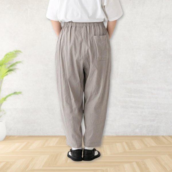 画像4: prit / プリット リネンレーヨンストレッチ スロウパンツ (4)