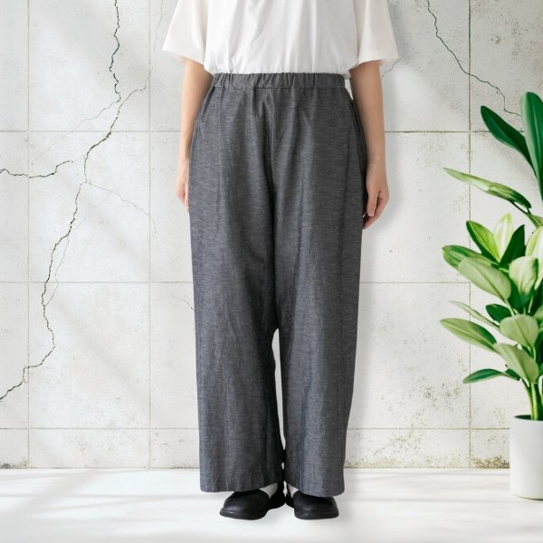 画像3: prit / プリット 綿麻ストレッチ ワイドパンツ (3)
