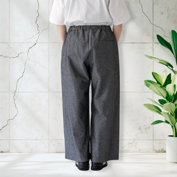 画像4: prit / プリット 綿麻ストレッチ ワイドパンツ (4)
