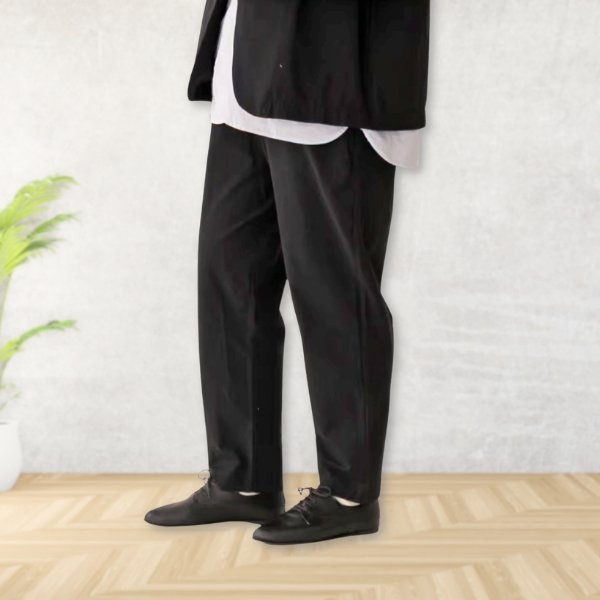 画像13: prit / プリット 綿麻ストレッチ テーパードイージーパンツ (13)