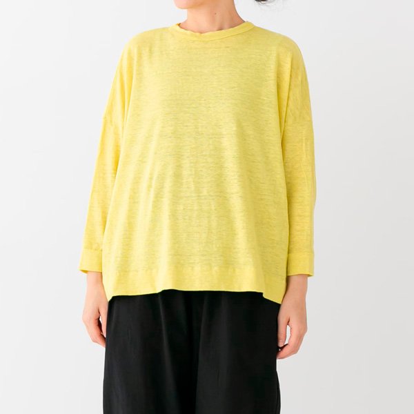 画像11: prit / プリット ヨーロッパリネン天竺 7分袖2wayワイドカーディガン (11)