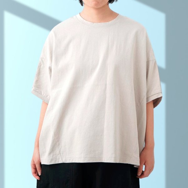 画像5: NATURAL LAUNDRY / ナテュラルランドリー ライト度詰 ワイドドルマンT (5)