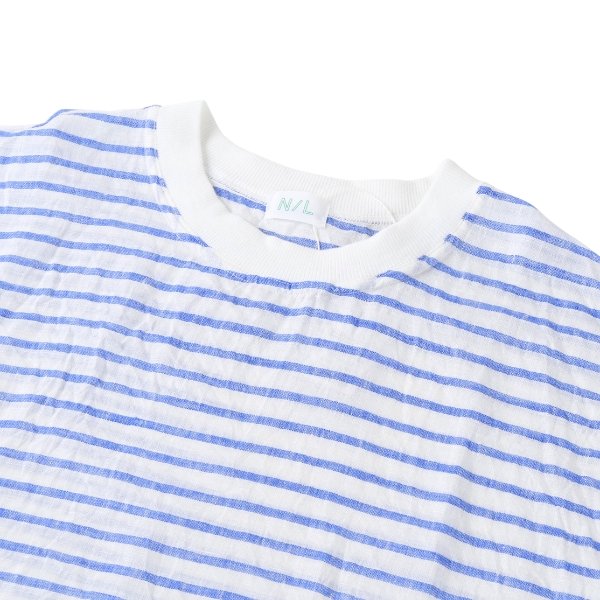 画像4: NATURAL LAUNDRY / ナテュラルランドリー ドット＆ボーダー ドルマンT (4)