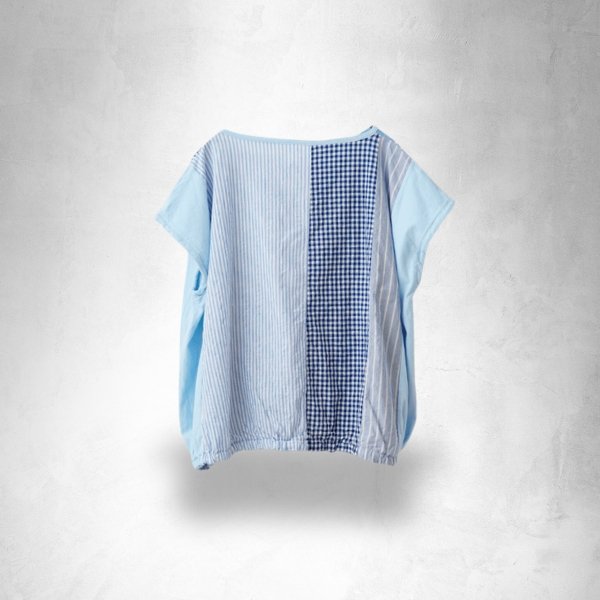 画像8: NATURAL LAUNDRY / ナテュラルランドリー 先染めパネル フローティプルオーバー (8)