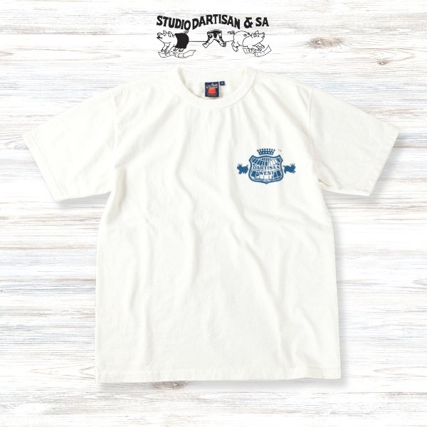 画像3: STUDIOD'ARTISAN / ステュディオダルチザン 吊り編みプリントTシャツ (3)