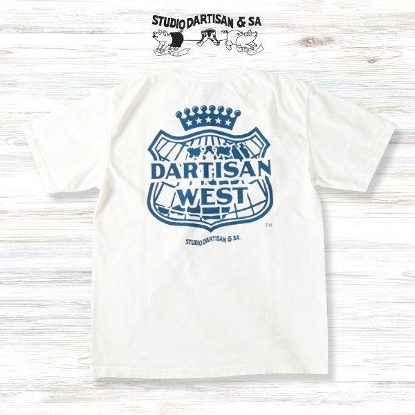 画像1: STUDIOD'ARTISAN / ステュディオダルチザン 吊り編みプリントTシャツ (1)