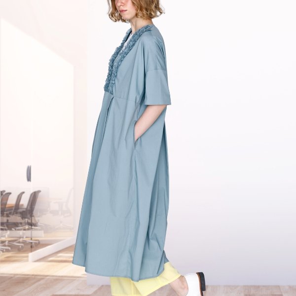 画像5: KELEN / ケレン フリルデザインVネックドレス RIFFEW (5)