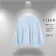 画像10: KELEN / ケレン 箔プリントバルーンシルエットブラウス SNOW (10)