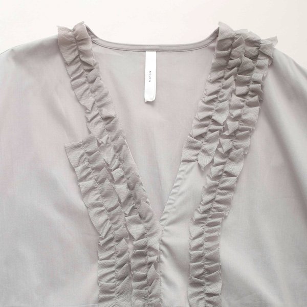 画像12: KELEN / ケレン フリルデザインVネックドレス RIFFEW (12)