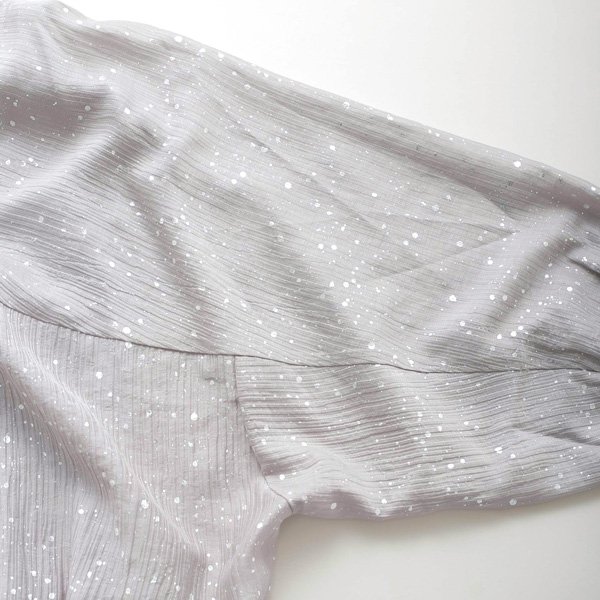 画像7: KELEN / ケレン 箔プリントバルーンシルエットブラウス SNOW (7)