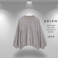 画像4: KELEN / ケレン 箔プリントバルーンシルエットブラウス SNOW (4)