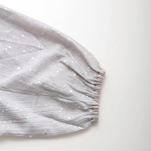 画像8: KELEN / ケレン 箔プリントバルーンシルエットブラウス SNOW (8)