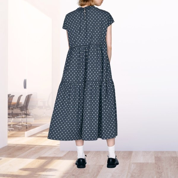 画像4: KELEN / ケレン フレンチスリーブティアードドレス GUMIN (4)