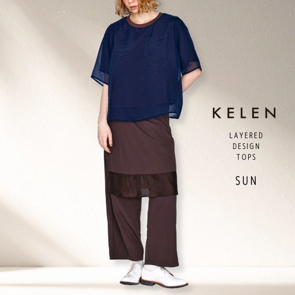 画像7: KELEN / ケレン シアーレイヤードトップス SAN (7)