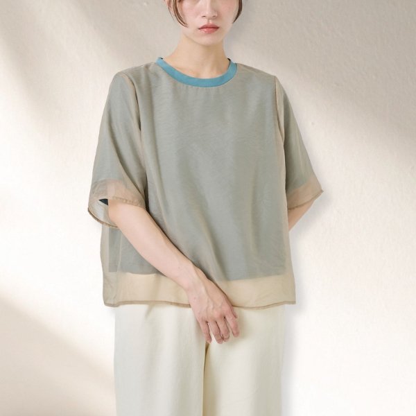 画像3: KELEN / ケレン シアーレイヤードトップス SAN (3)