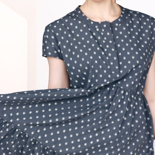 画像2: KELEN / ケレン フレンチスリーブティアードドレス GUMIN (2)