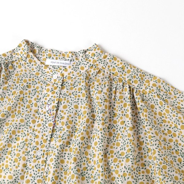 画像7: PONT DE CHALONS / ポンデシャロン シトロンプリントワンピース (7)