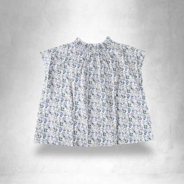 画像17: sosotto / ソソット リバティタナローン 2WAYゴムシャーリングフレンチ (17)