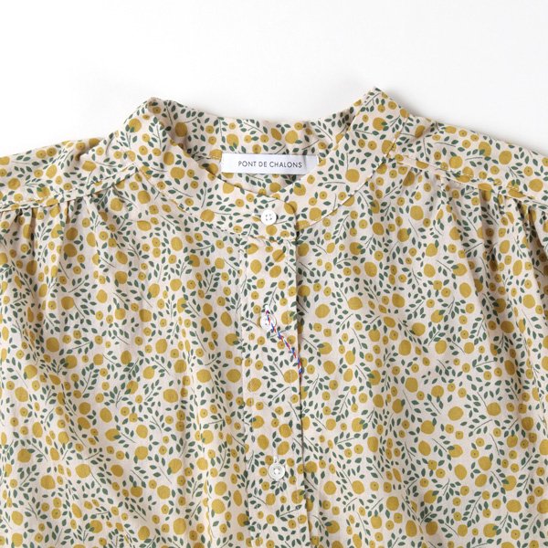 画像6: PONT DE CHALONS / ポンデシャロン シトロンプリントワンピース (6)