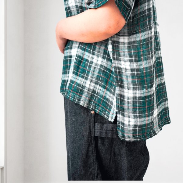 画像5: NATURAL LAUNDRY / ナテュラルランドリー 先染めパネル ワイドT (5)