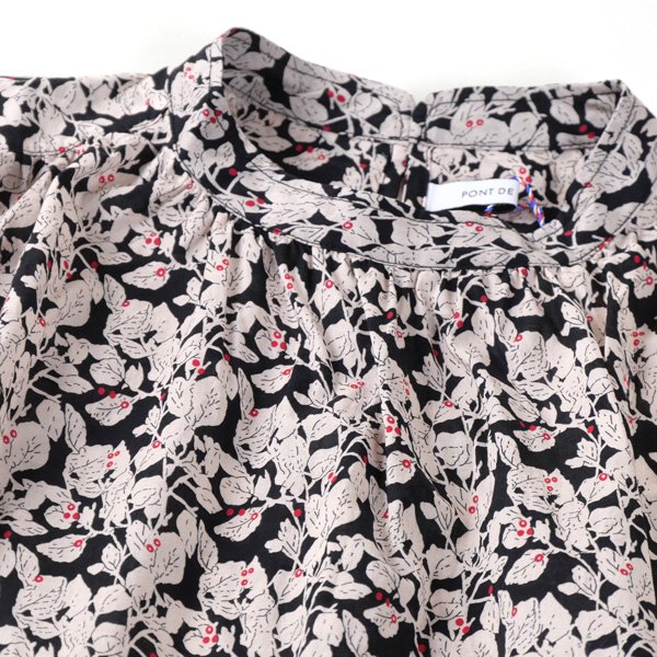 画像4: PONT DE CHALONS / ポンデシャロン リーフプリントブラウス (4)