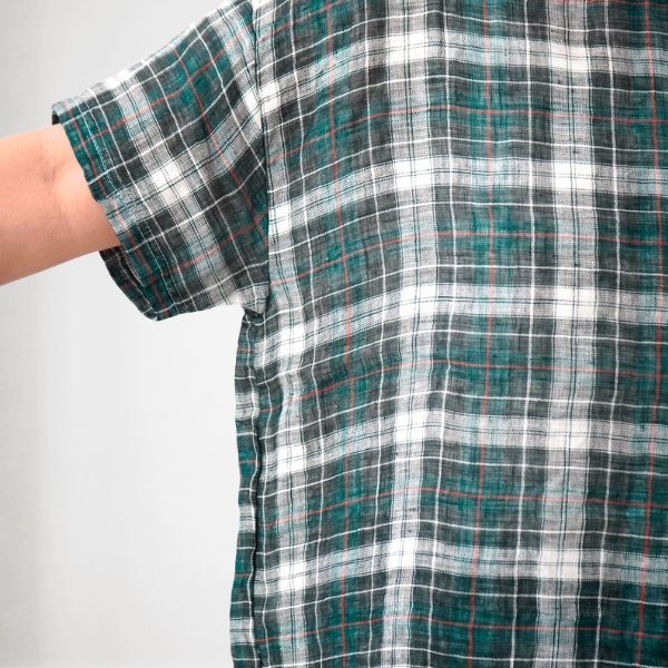 画像4: NATURAL LAUNDRY / ナテュラルランドリー 先染めパネル ワイドT (4)