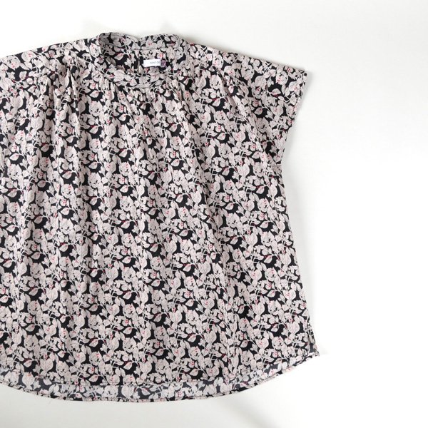 画像6: PONT DE CHALONS / ポンデシャロン リーフプリントブラウス (6)