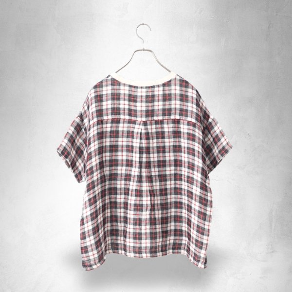 画像9: NATURAL LAUNDRY / ナテュラルランドリー 先染めパネル ワイドT (9)