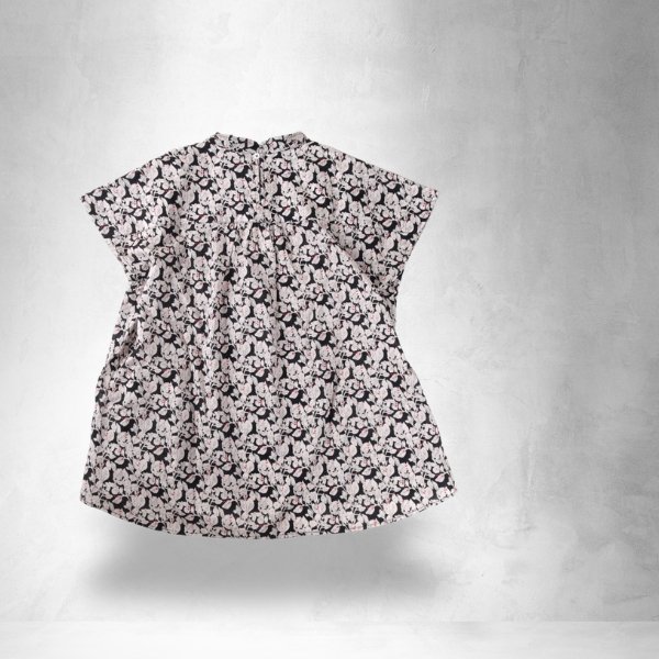 画像8: PONT DE CHALONS / ポンデシャロン リーフプリントブラウス (8)