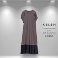 画像7: KELEN / ケレン 裾プリーツドッキング　コクーンシルエットワンピース BONNY (7)