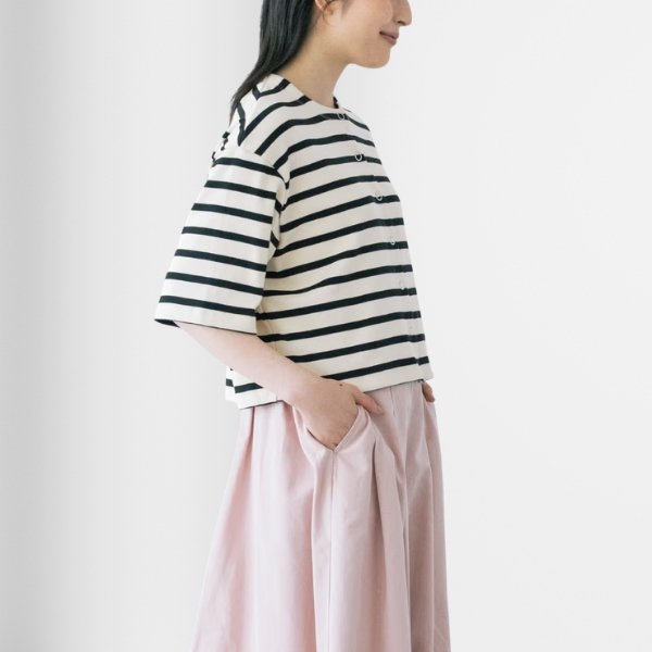 画像4: PONT DE CHALONS / ポンデシャロン 半袖スナップカーディガン (4)