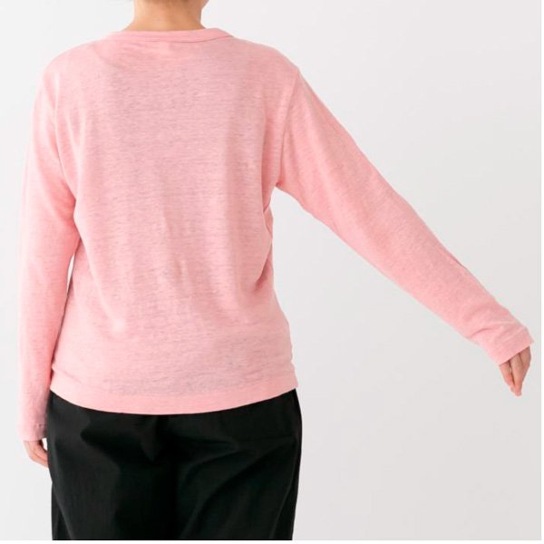 画像8: prit / プリット ヨーロッパリネン天竺 クルーネックカーディガン (8)