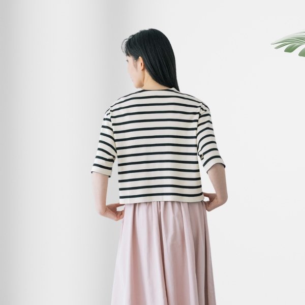 画像5: PONT DE CHALONS / ポンデシャロン 半袖スナップカーディガン (5)