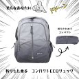 画像3: トナリノショップ  プラスワンサブバックパック　PACKABLE DAY　軽量 折りたたみ リュック サブバッグ 撥水 多機能 旅行 アウトドア 街歩き (3)