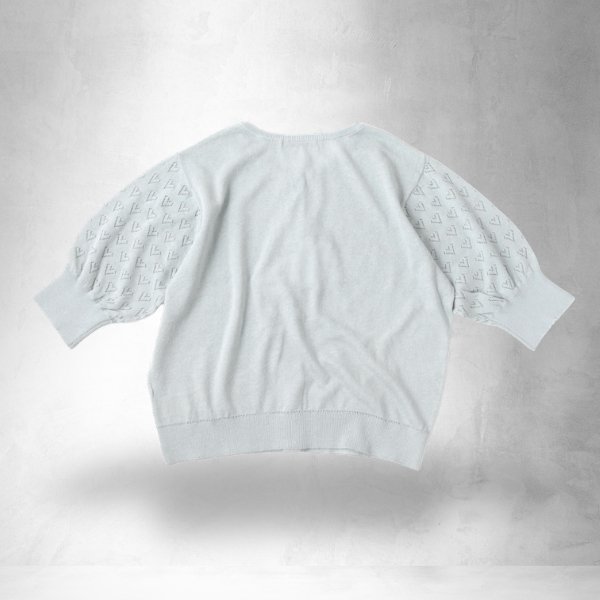 画像8: PONT DE CHALONS / ポンデシャロン コットンリネン ハートジャカードカーディガン (8)