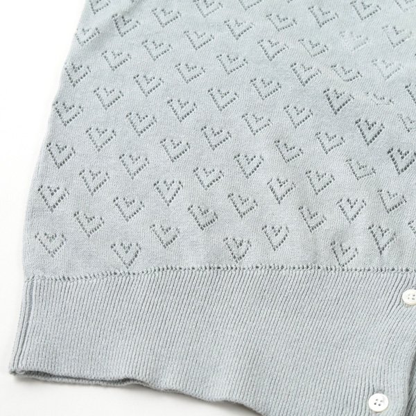 画像6: PONT DE CHALONS / ポンデシャロン コットンリネン ハートジャカードカーディガン (6)