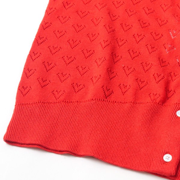 画像11: PONT DE CHALONS / ポンデシャロン コットンリネン ハートジャカードカーディガン (11)